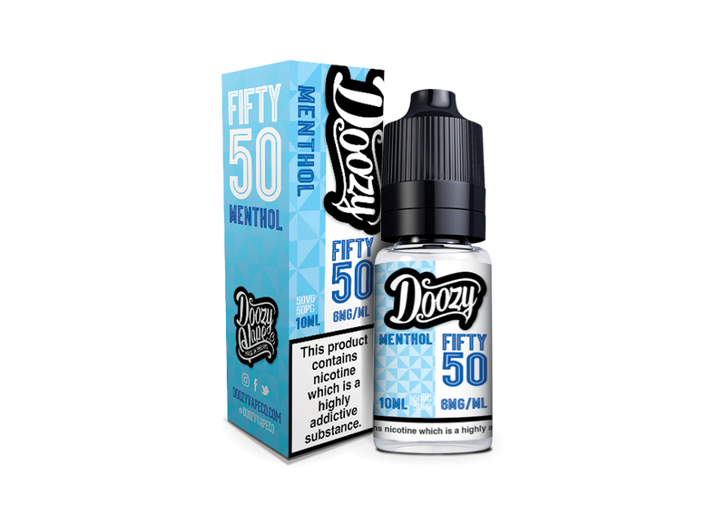 Doozy Menthol Fifty 50 e-liquid 50 VG 50 PG Ratio