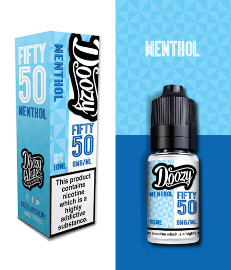 Doozy Menthol Fifty 50 e-liquid 50 VG 50 PG Ratio