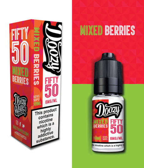 Doozy Mixed Berries Fifty 50 e-liquid 50 VG 50 PG Ratio