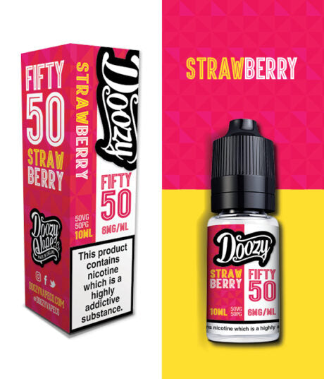 Doozy Strawberry Fifty 50 e-liquid 50 VG 50 PG Ratio