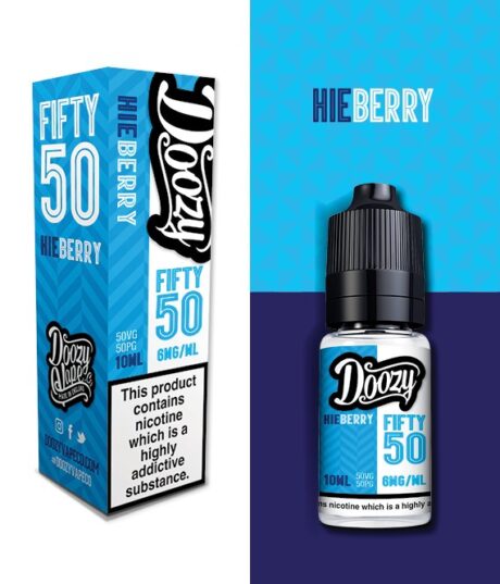 Doozy Hieberry Fifty 50 e-liquid 50 VG 50 PG Ratio